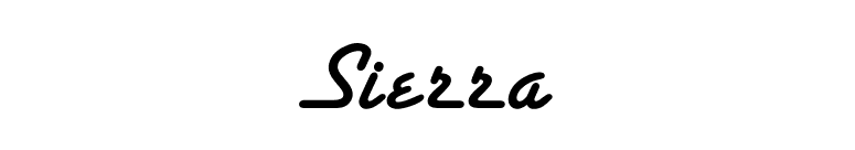 Sierra font preview