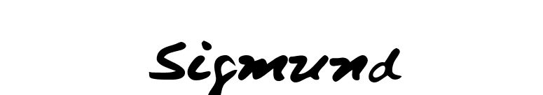 Sigmund font preview