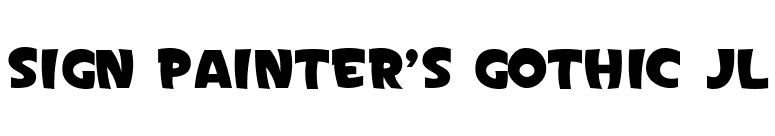 Sign Painter's Gothic JL font preview