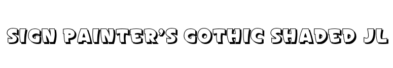 Sign Painter's Gothic Shaded JL font preview