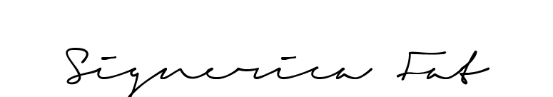 Signerica Fat font preview