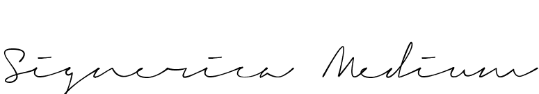 Signerica Medium font preview