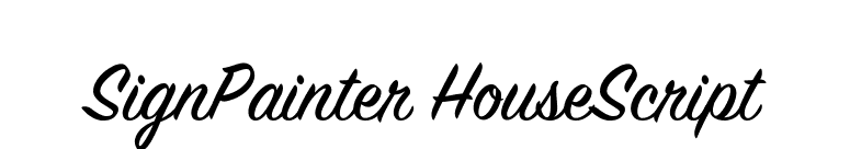 SignPainter HouseScript font preview