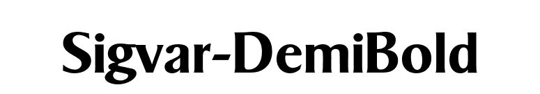 Sigvar-DemiBold font preview