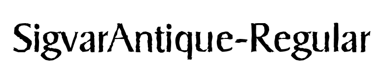 SigvarAntique-Regular font preview