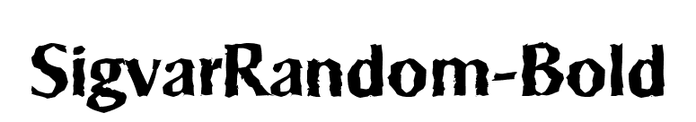SigvarRandom-Bold font preview