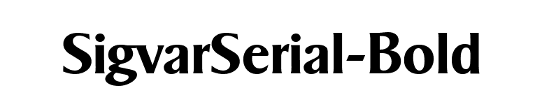 SigvarSerial-Bold font preview