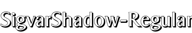 SigvarShadow-Regular font preview