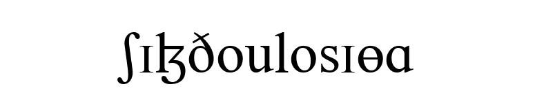 SILDoulosIPA font preview