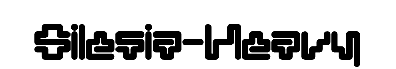 Silesia-Heavy font preview