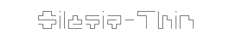 Silesia-Thin font preview