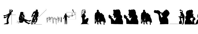 Silhouettes03 font preview