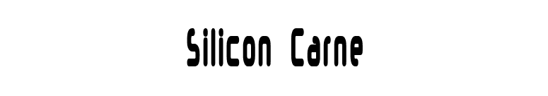 Silicon Carne font preview