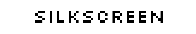 Silkscreen font preview