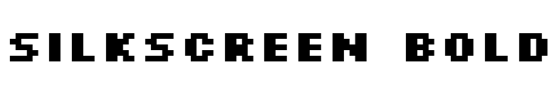Silkscreen Bold font preview