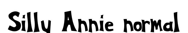 Silly Annie normal font preview