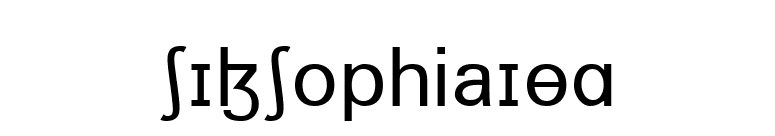 SILSophiaIPA font preview