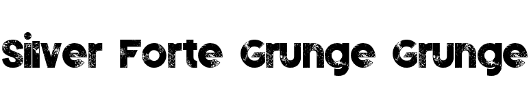 Silver Forte Grunge Grunge font preview