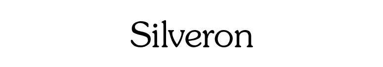Silveron font preview