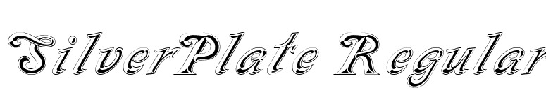 SilverPlate Regular font preview
