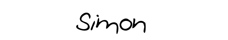 Simon font preview