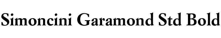 Simoncini Garamond Std Bold font preview