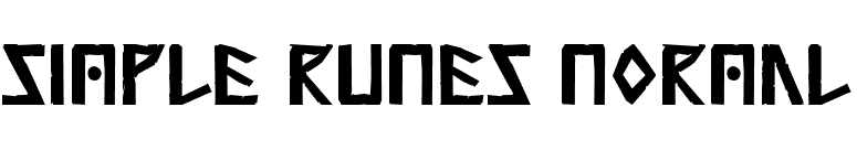 Simple Runes Normal font preview
