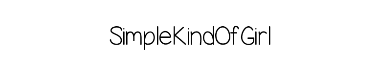 SimpleKindOfGirl font preview