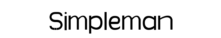 Simpleman font preview