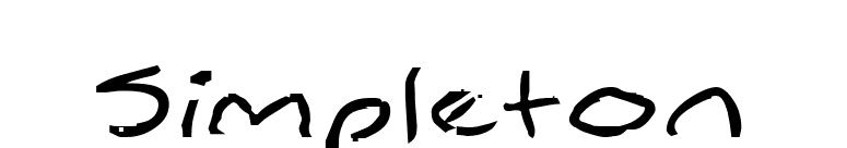 Simpleton font preview
