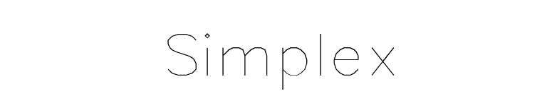 Simplex font preview