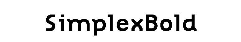 SimplexBold font preview