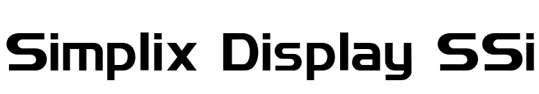 Simplix Display SSi font preview