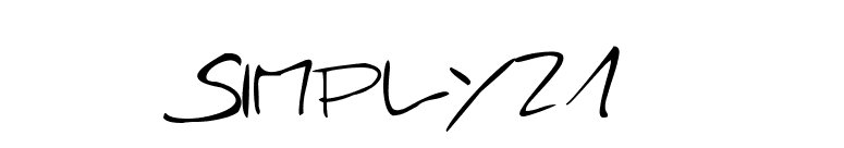 Simply21 font preview