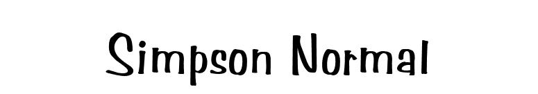 Simpson Normal font preview