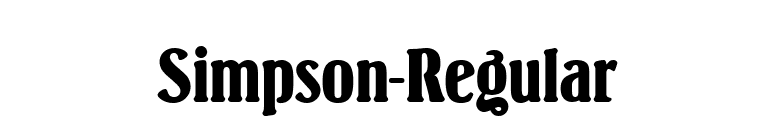 Simpson-Regular font preview