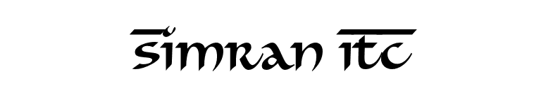 Simran ITC font preview
