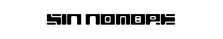 sin nombre font preview