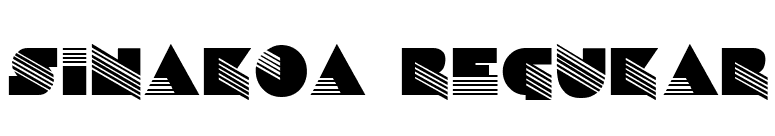 Sinaloa Regular font preview