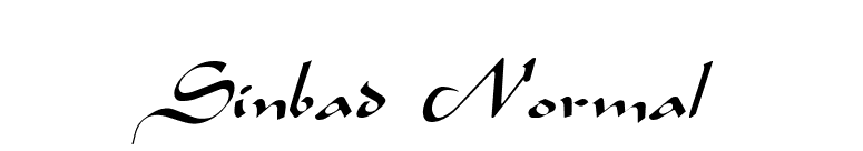 Sinbad Normal font preview