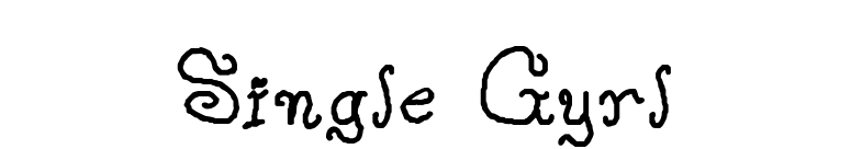 Single Gyrl font preview