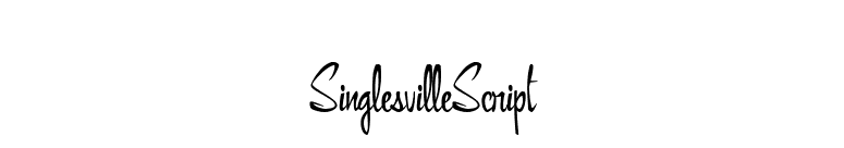 SinglesvilleScript font preview