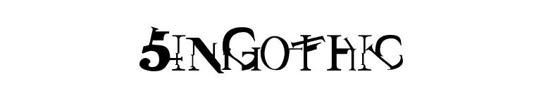 SinGothic font preview