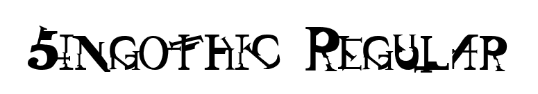 Singothic Regular font preview