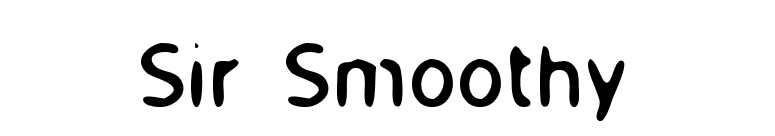 Sir Smoothy font preview