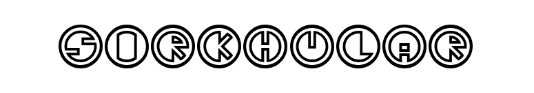 Sirkhular font preview