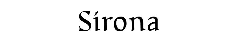 Sirona font preview
