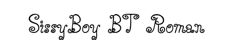 SissyBoy BT Roman font preview