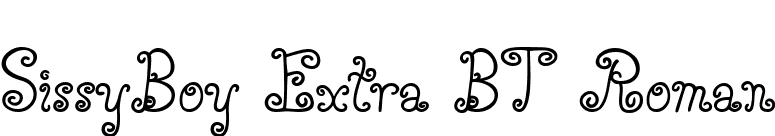 SissyBoy Extra BT Roman font preview