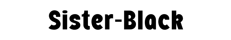 Sister-Black font preview